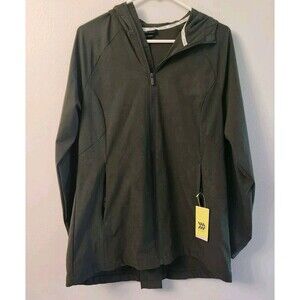 All In Motion Women’s Size Large Olive Green Jacket Full Zip Lightweight Pocket